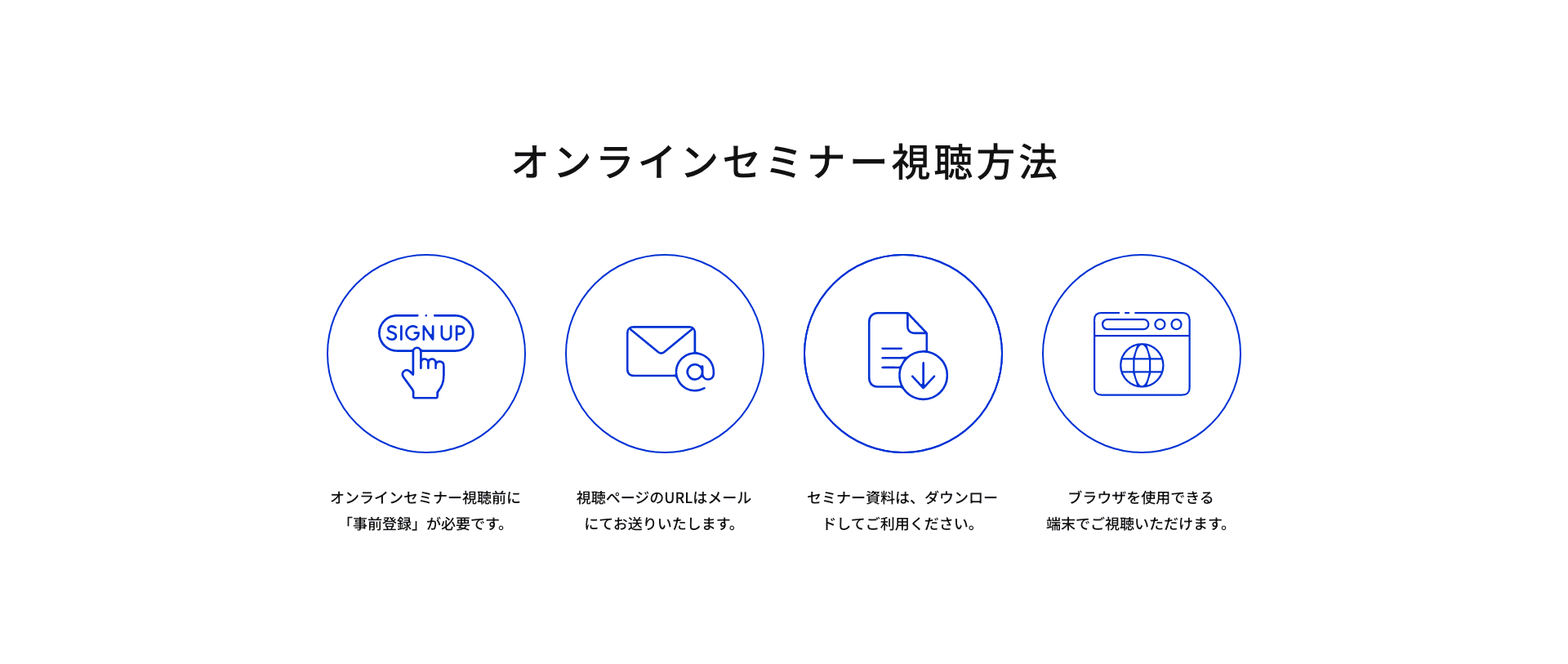 オンラインセミナー視聴方法