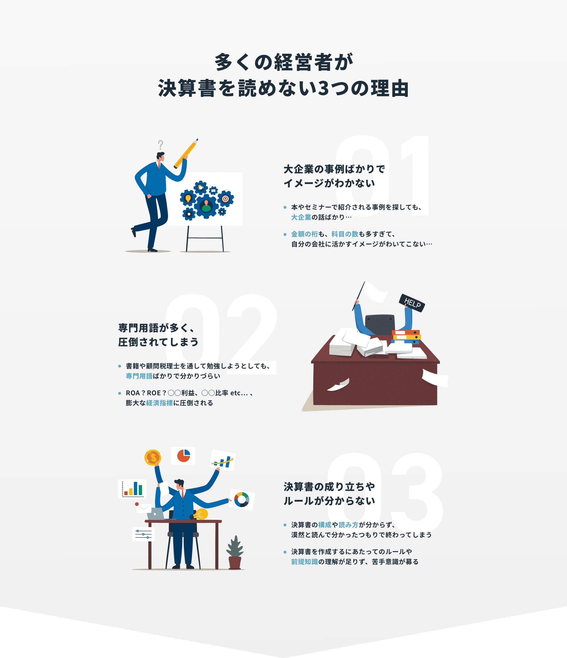 多くの経営者が決算書を読めない3つの理由